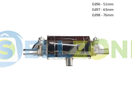 Διπλή εξαγωγή εξάτμισης με βαλβίδες, σιγαστήρα με τηλεχειριστήριο - Ed96-Ed98